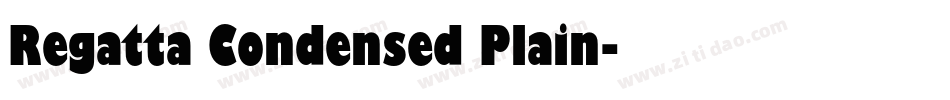Regatta Condensed Plain字体转换